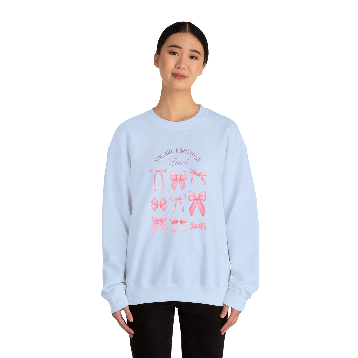 You Are Born to Be Loved - Unisex Heavy Blend™ Crewneck Sweatshirt - 10484