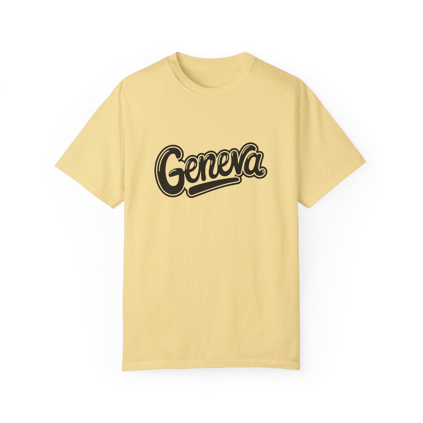 Geneva Unisex Garment-Dyed T-Shirt - Casual Comfort for Travel Lovers - 12261