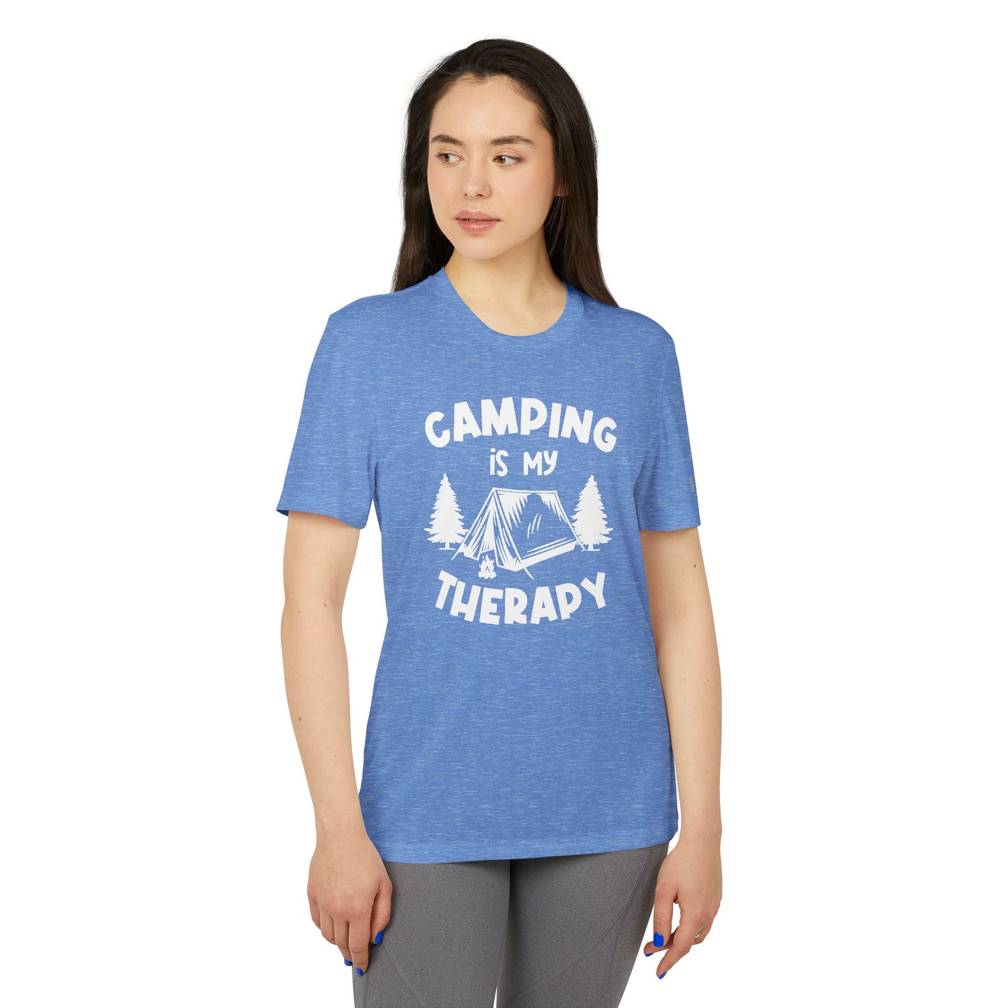 Camping Is My Therapy - Adidas Unisex Sport T-shirt