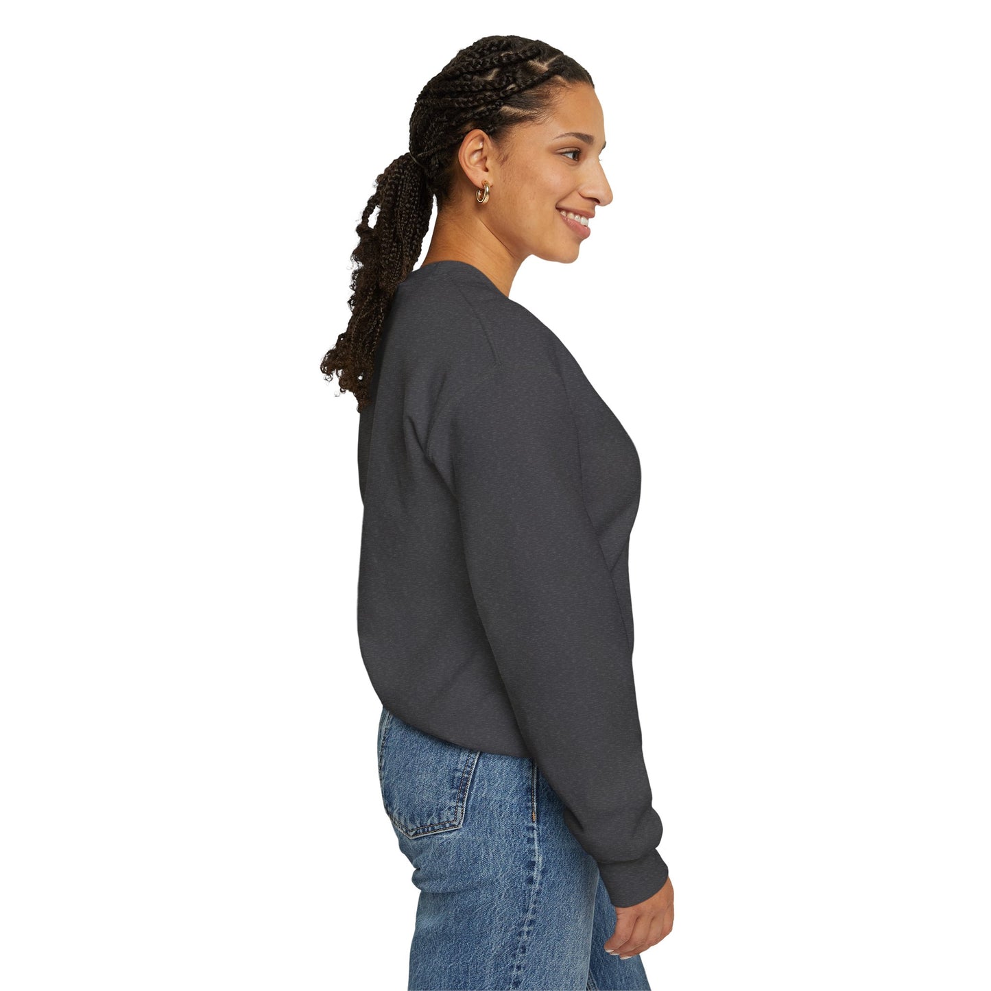 January Carnation Crewneck Sweatshirt — Customizable - 14673