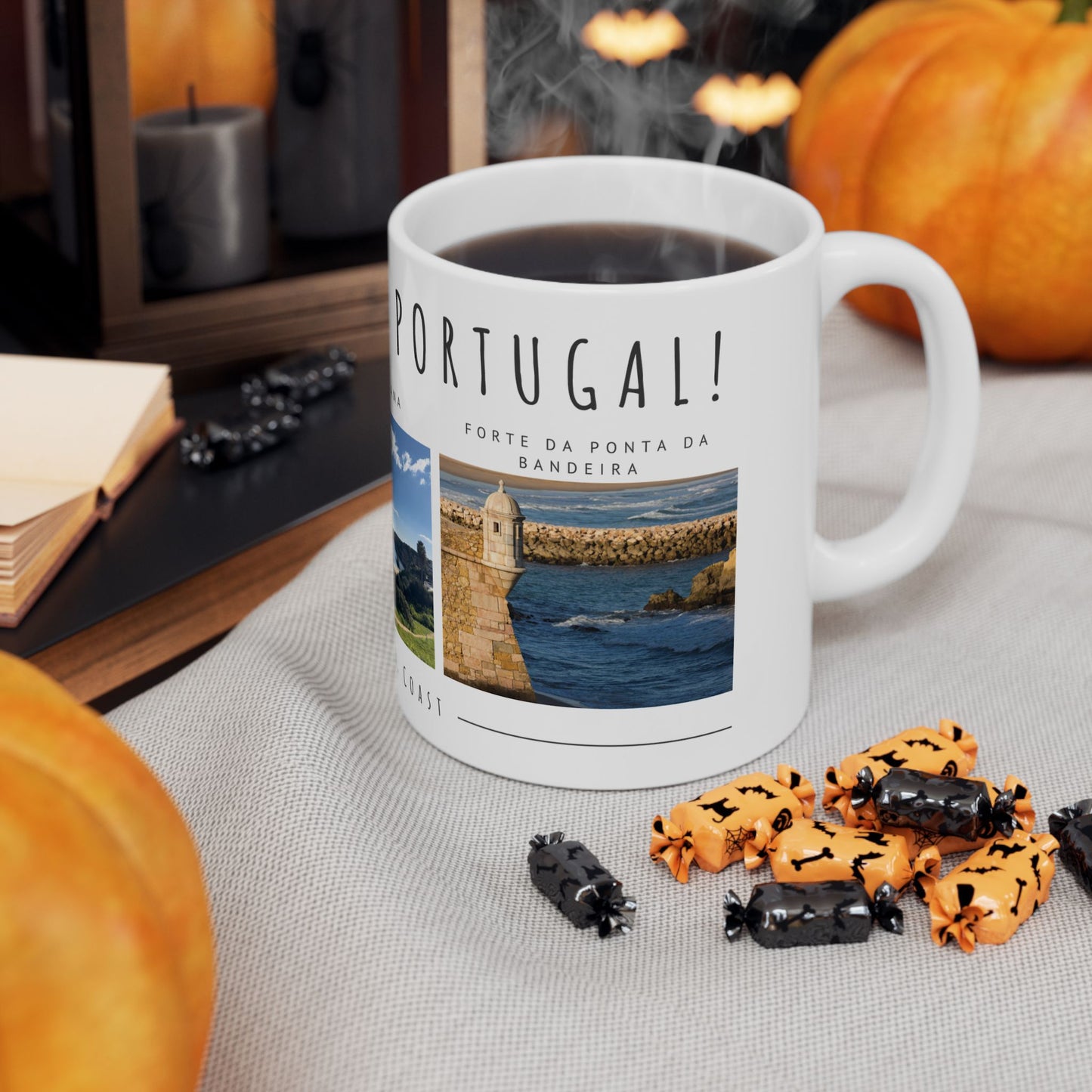 Hello, Lagos, Portugal Scenic Ceramic Mug - Perfect for Coffee Lovers - 12100