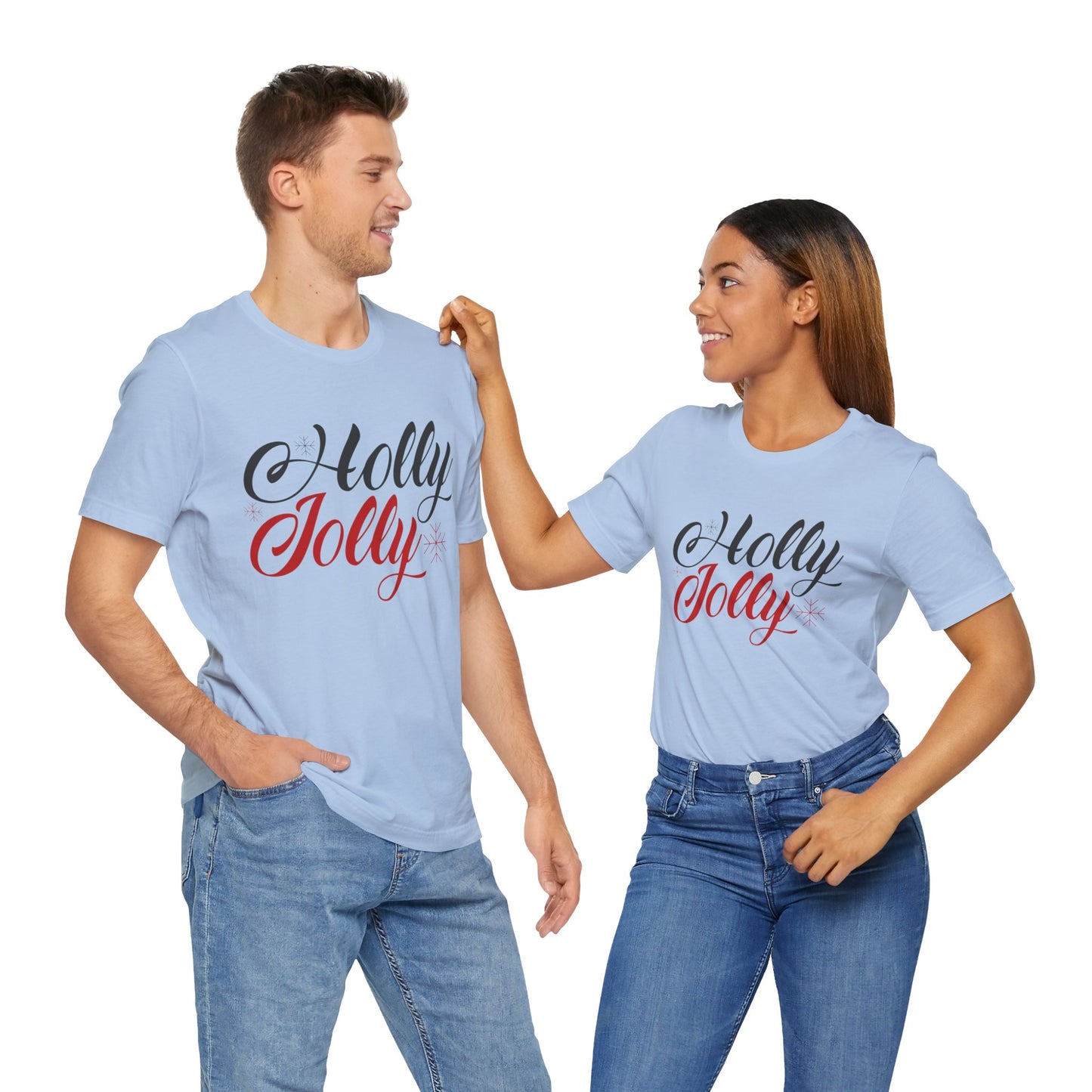 Christmas: Hollly Jolly - Unisex Jersey Short Sleeve Tee