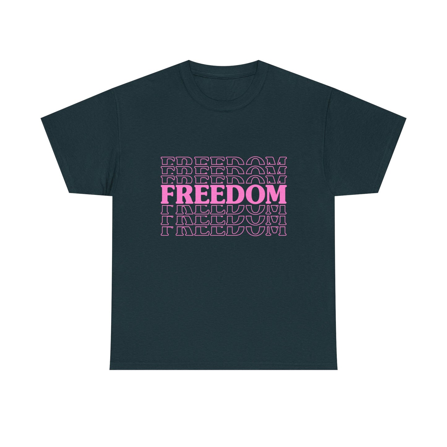 Bold Freedom Graphic Tee, Unisex Heavy Cotton Shirt, Casual Wear, Gift for Freedom Lovers, Statement T-Shirt, Everyday Essentials - 13518
