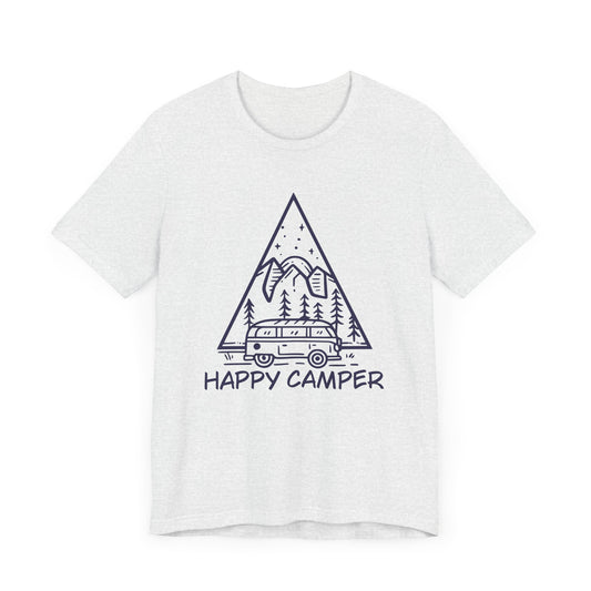 Happy Camper - Unisex Jersey Short Sleeve Tee - 12604