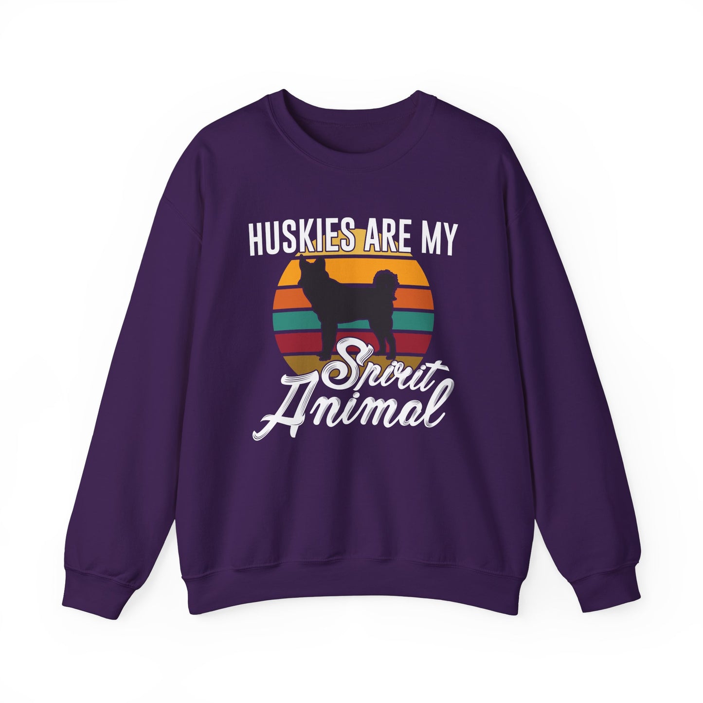 Huskies Are My Spirit Animal - Unisex Heavy Blend™ Crewneck Sweatshirt