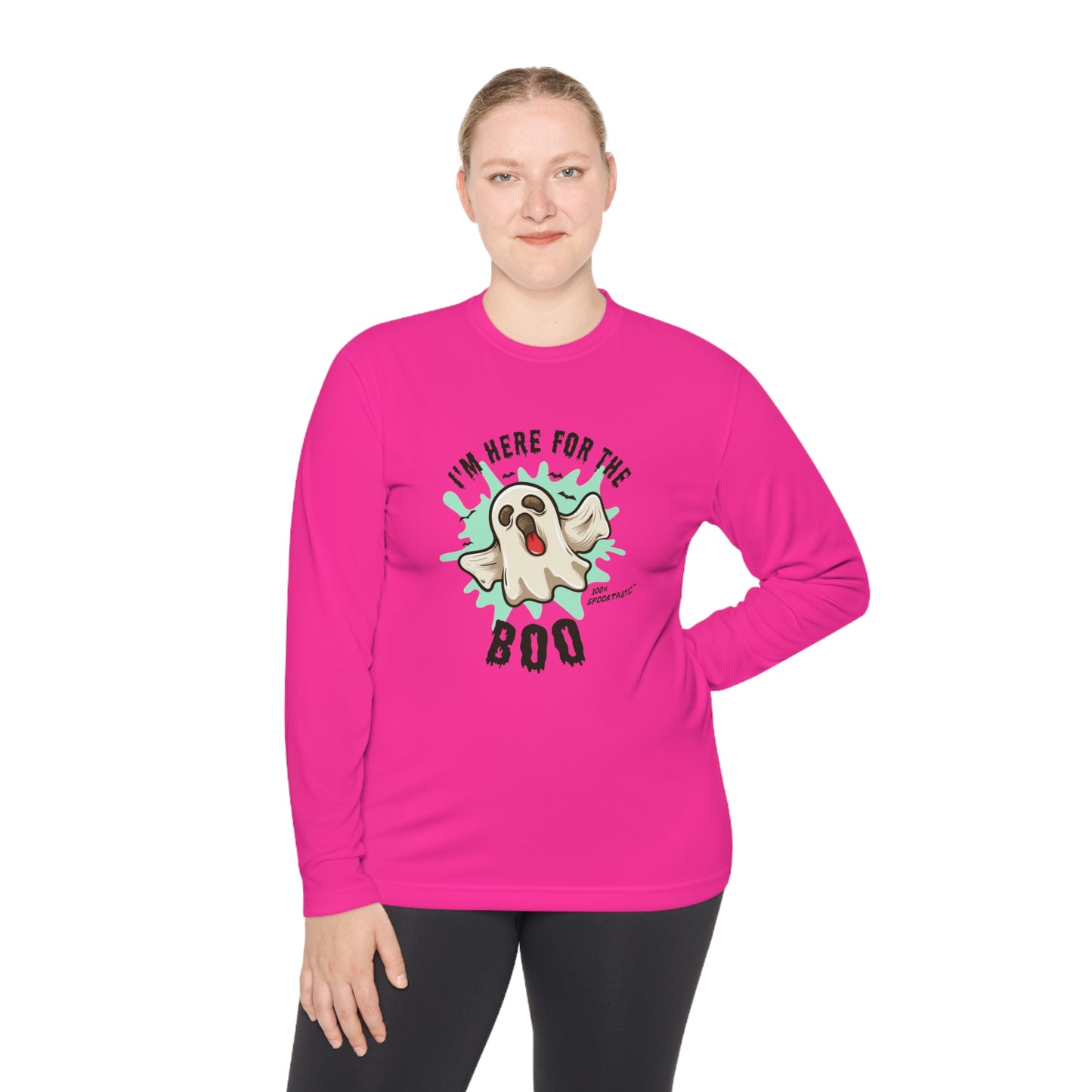 I am Here For The Boo - Unisex Lightweight Long Sleeve Tee