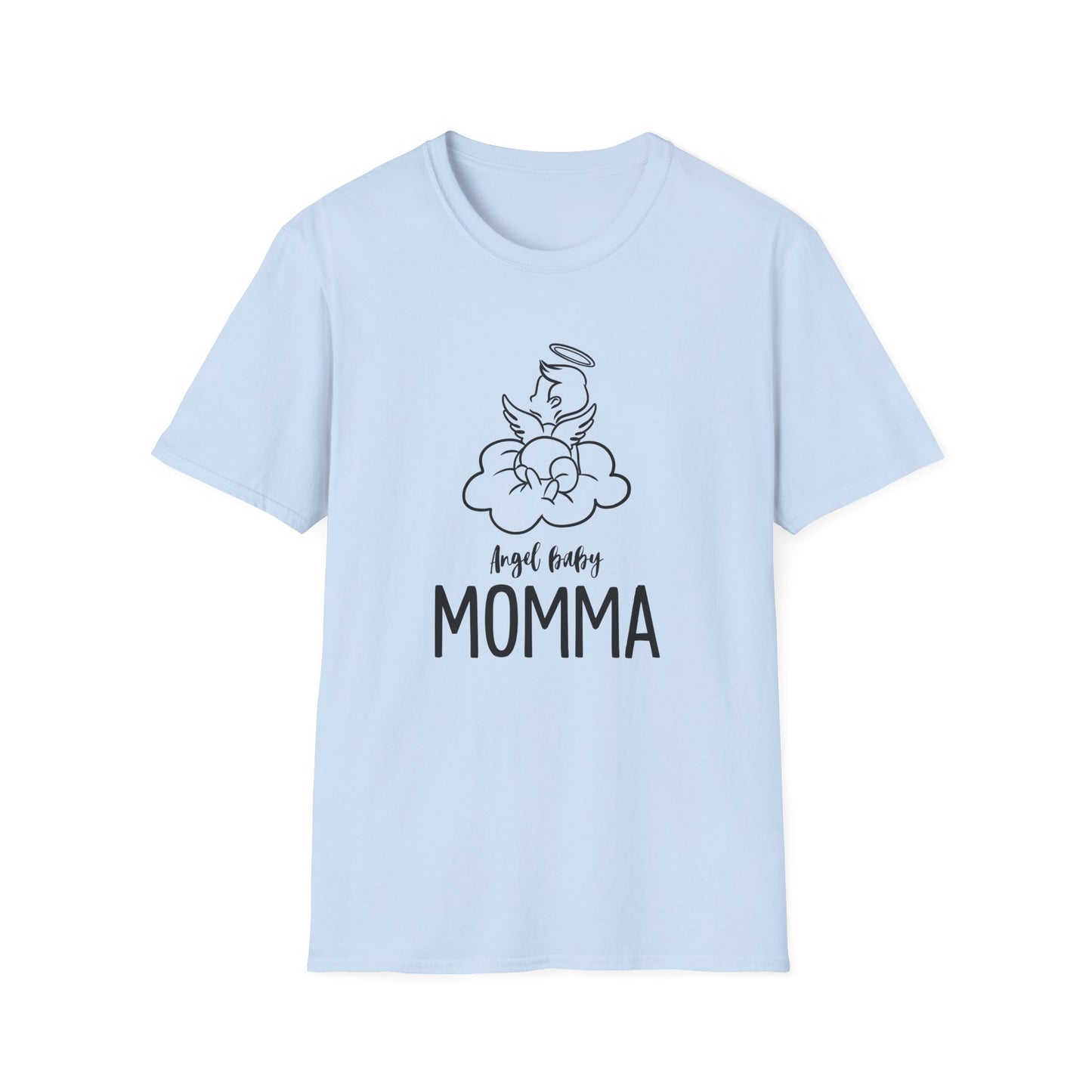 Angel Baby Momma Unisex Softstyle T-Shirt - Perfect for Mother's Day and Everyday Wear - 11828