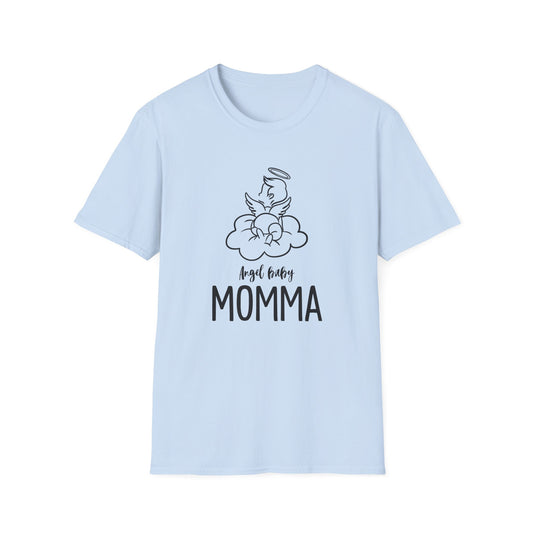 Angel Baby Momma Unisex Softstyle T-Shirt - Perfect for Mother's Day and Everyday Wear - 11828