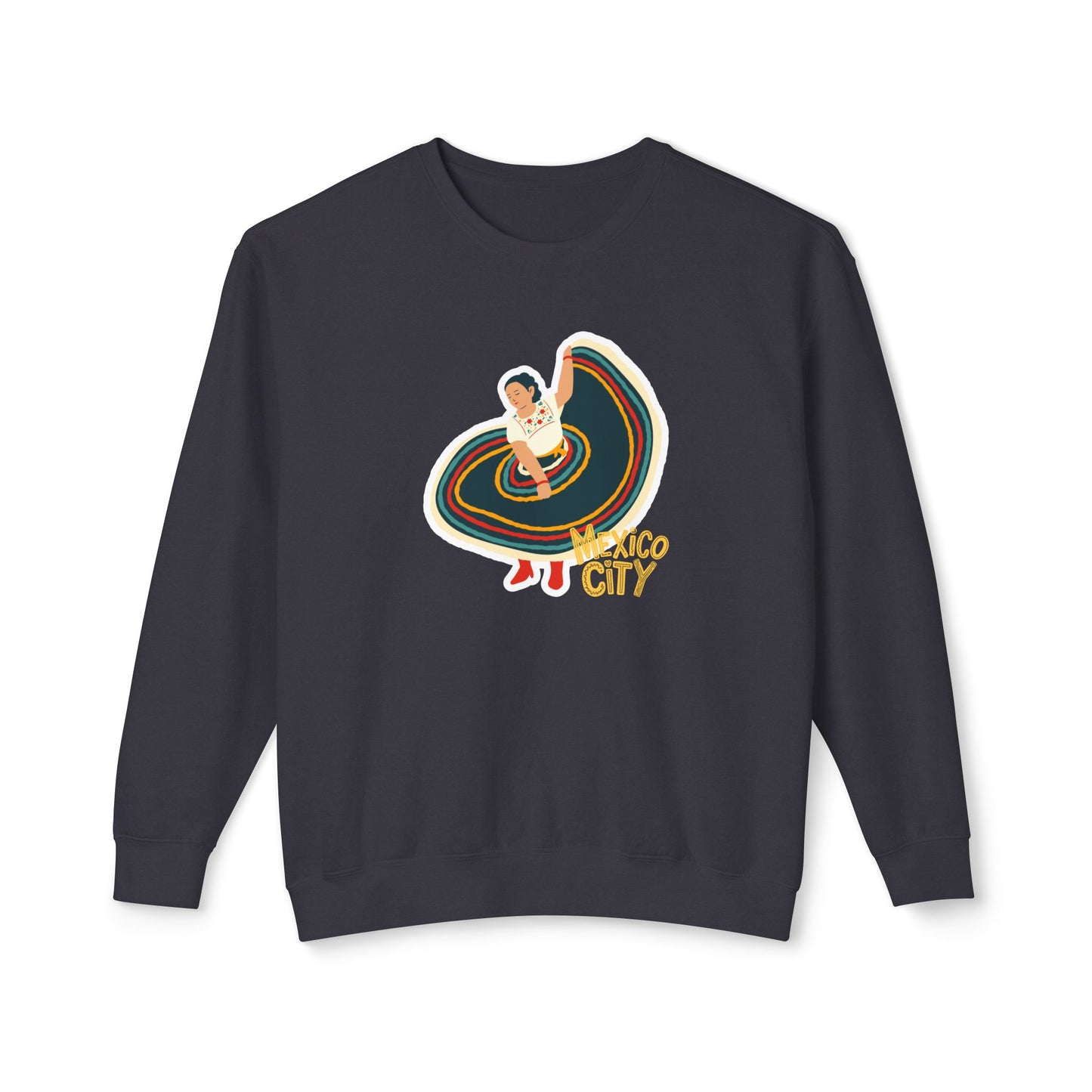 Mexico City Unisex Lightweight Crewneck Sweatshirt -12123