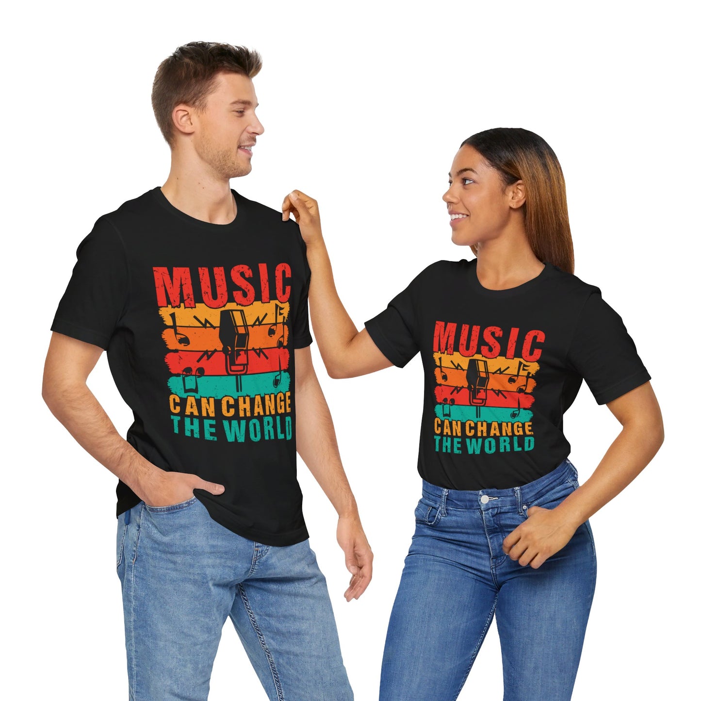 Music Can Change The World - Unisex Jersey Short Sleeve Tee