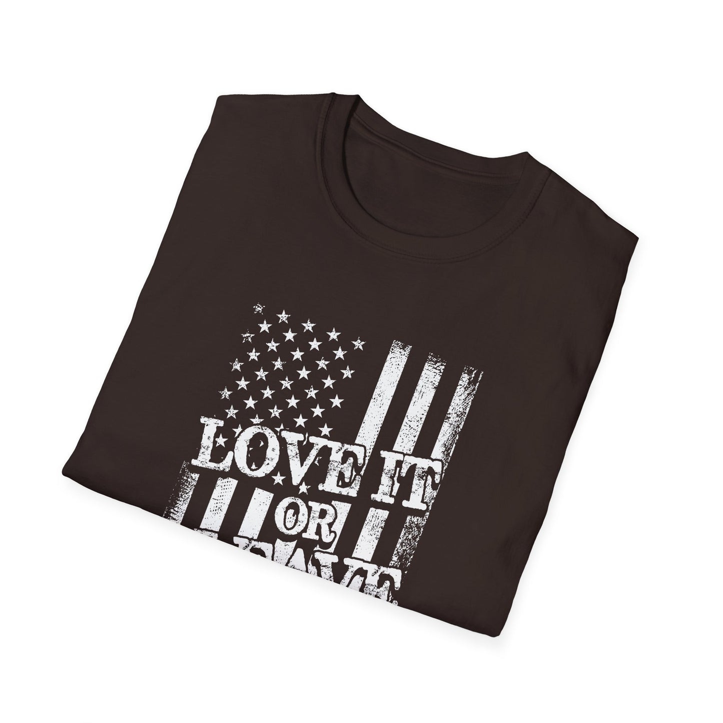 Patriotic T-Shirt: Love It or Leave It, Unisex Tee for Independence Day, Casual Wear, Gift for Veterans, Everyday Comfort - 13520