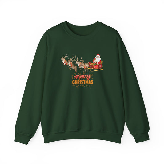 Santa & Reindeers - Unisex Heavy Blend™ Crewneck Sweatshirt - 10011