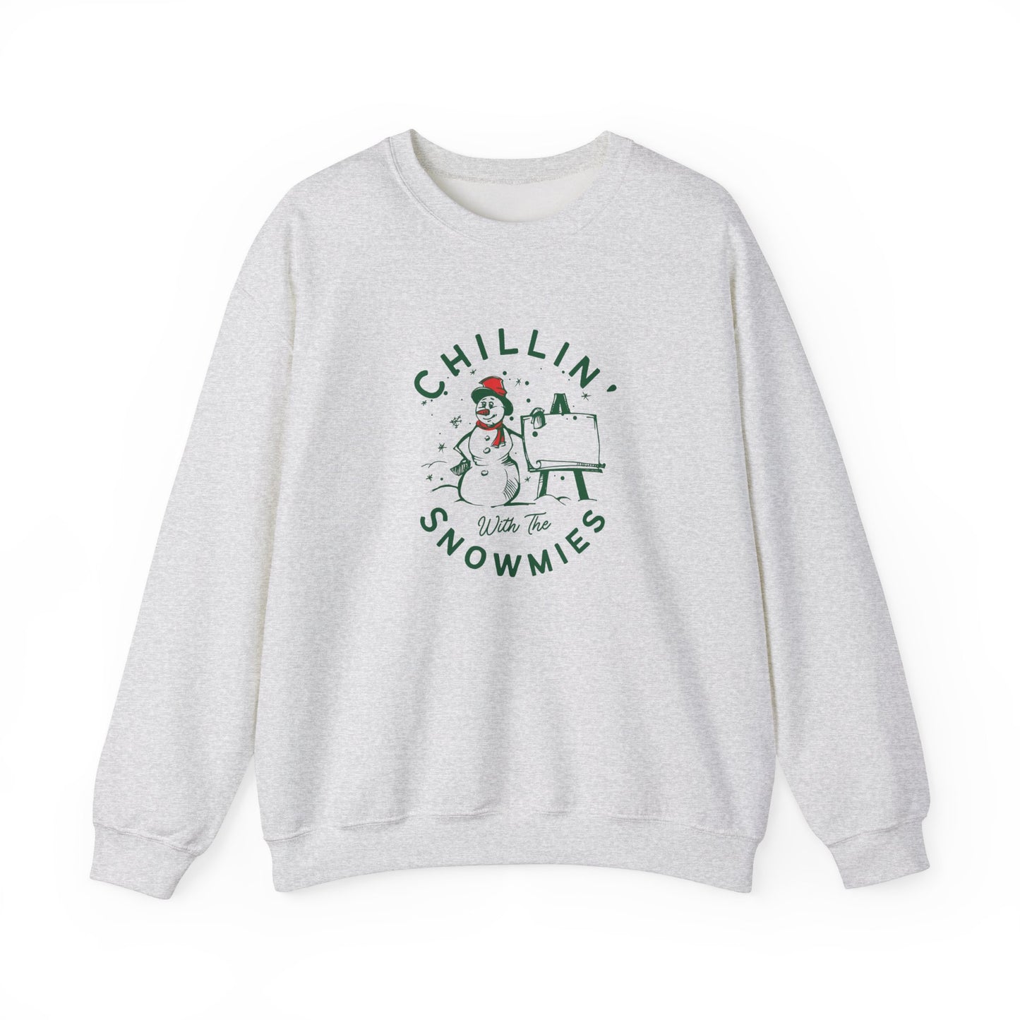 Chillin' With Snowmies - Unisex Heavy Blend™ Crewneck Sweatshirt - 10525