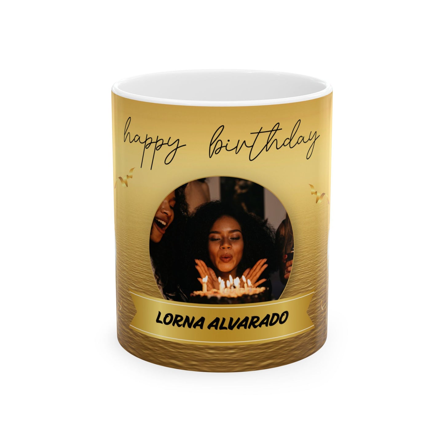 Personalized Birthday Mug, Customizable Gift for Tea & Coffee Lovers, Celebration Ceramic Mug - 13993