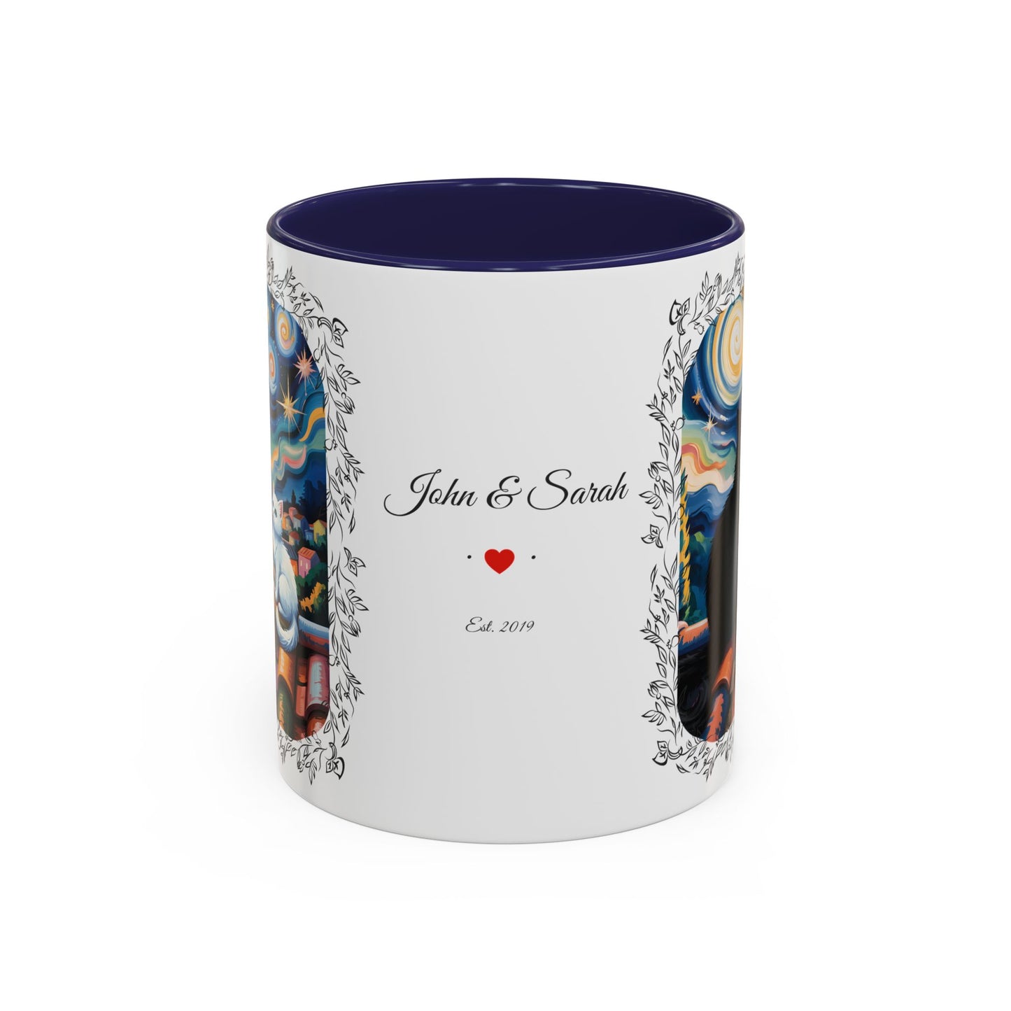 Starry Night Cats Coffee Mug – Van Gogh Inspired Cat Art | Cat Lovers Gift (11oz / 15oz) - 14758