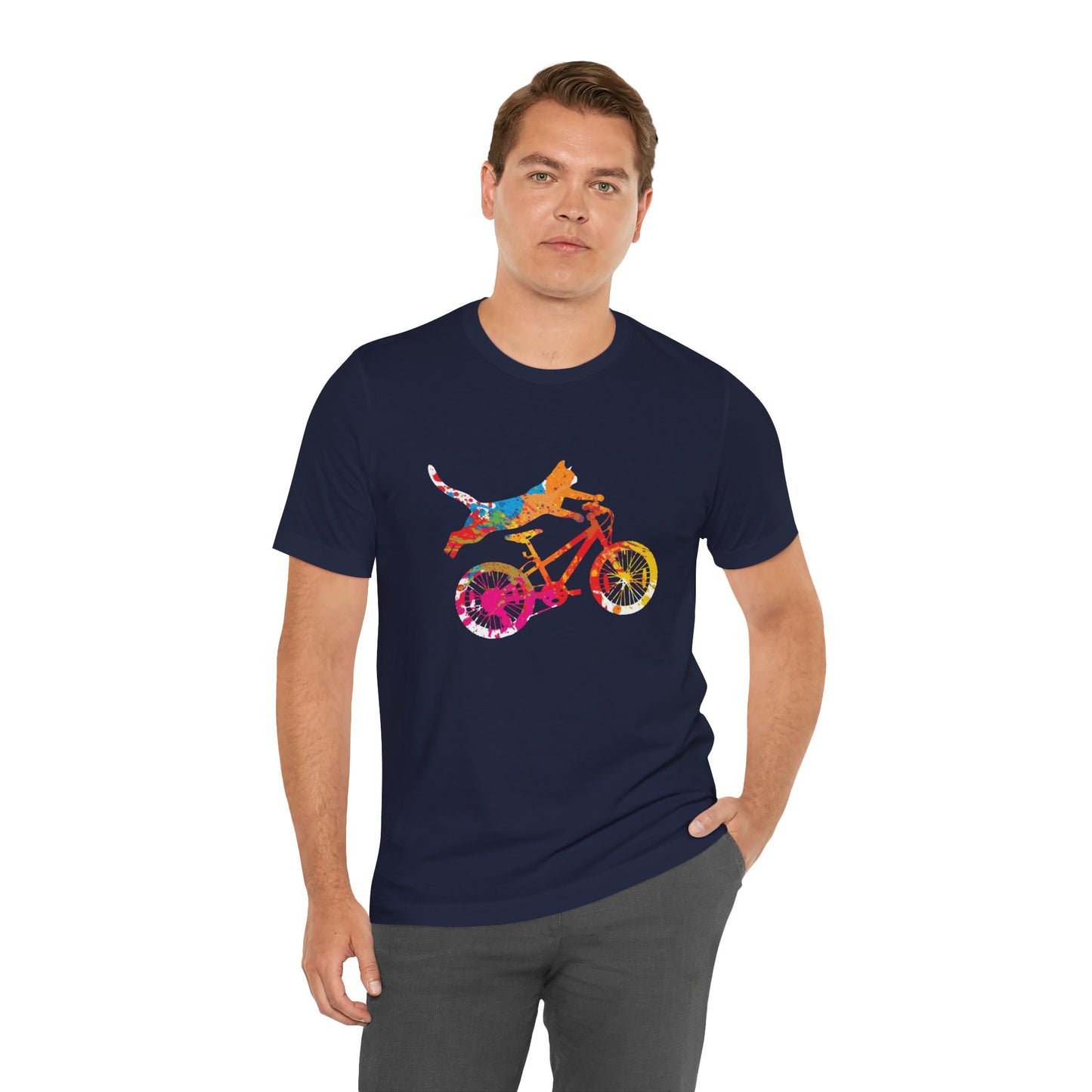 Bicycle:  Purrfect Ride - Unisex Jersey Short Sleeve Tee