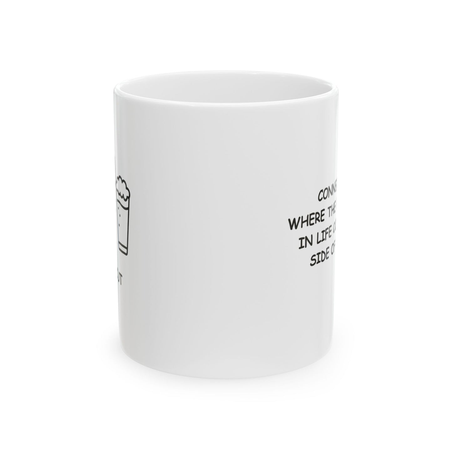 "Connecticut: Where the best things in life come with a side of lobster." Ceramic Mug - 13825