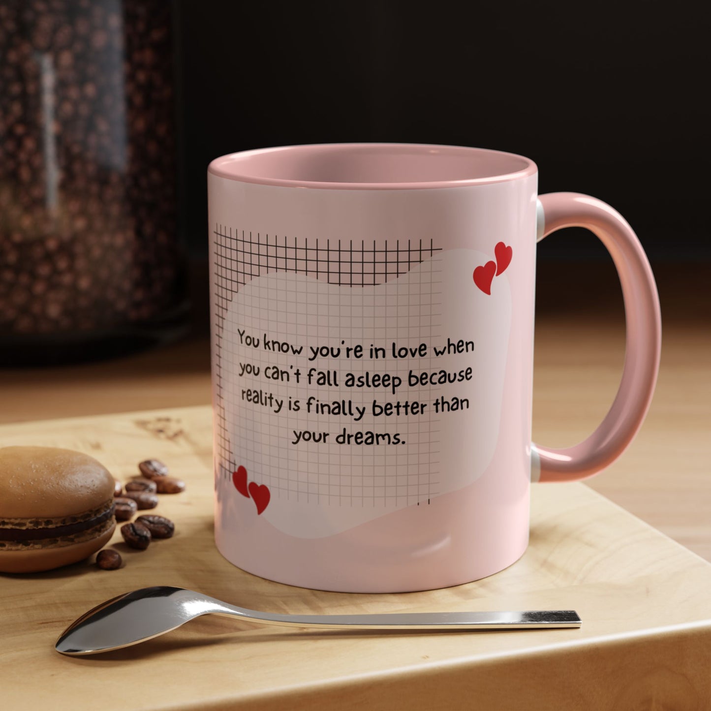You Know You're in Love When You Can't Fall Asleep - Accent Coffee Mug (11, 15oz) - 11126