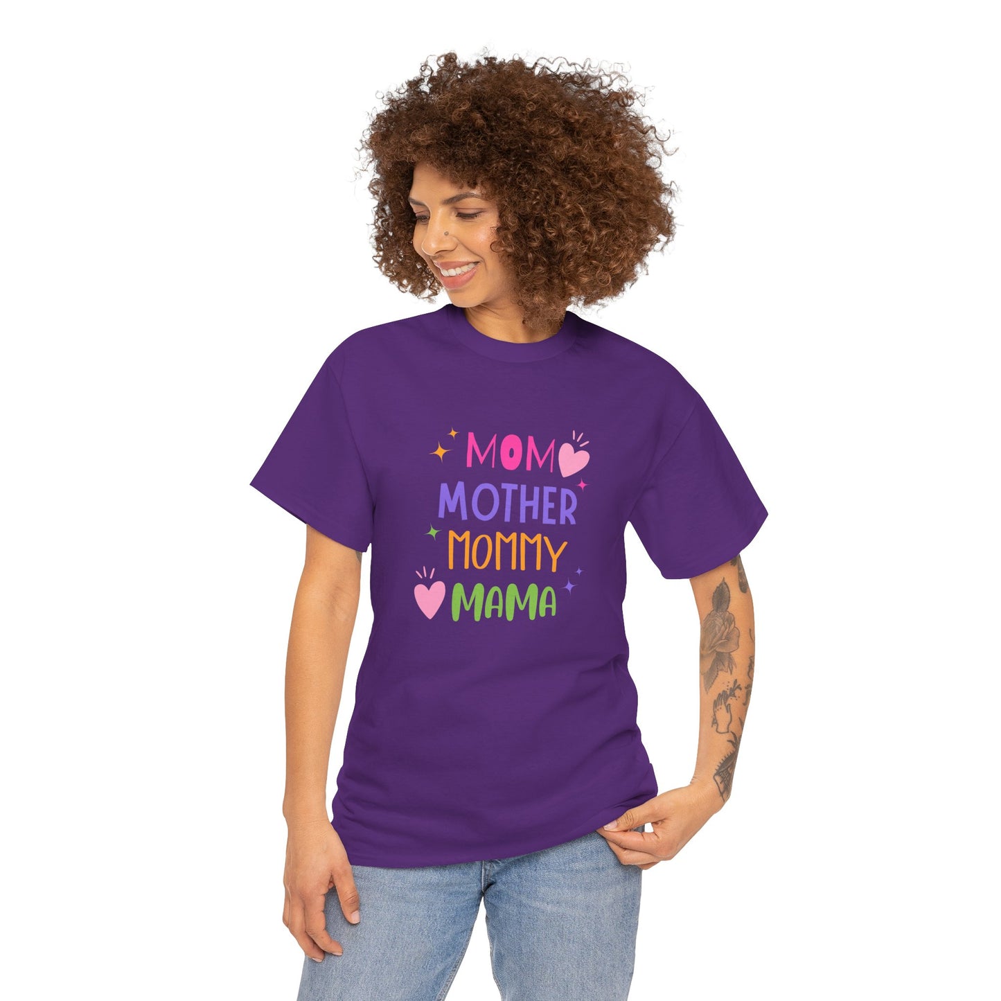 Mom, Mama, Mummy, Mother - Unisex Heavy Cotton Tee - 11715