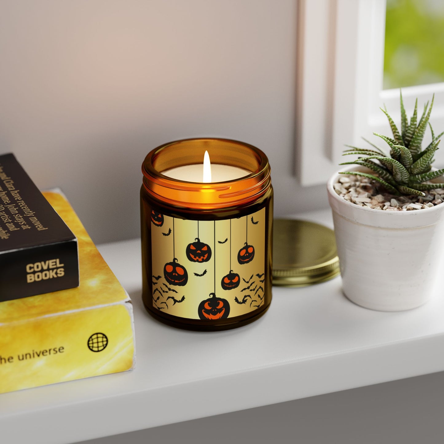 Pumpkin Party - Scented Coconut Apricot Candles (4oz, 9oz) - 14101