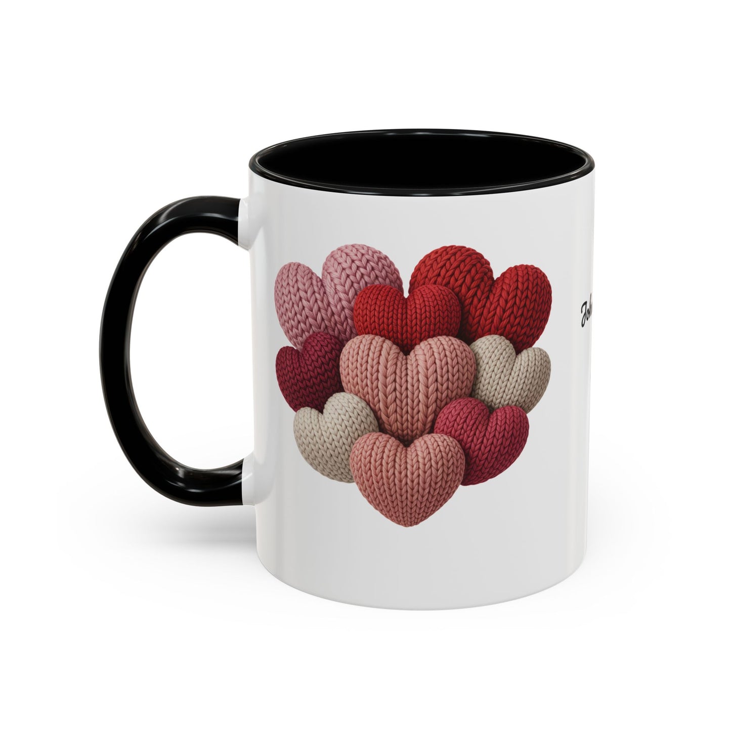 Valentine’s Hearts Personalized Mug — Custom Names & Established Date (11oz / 15oz) - 14745