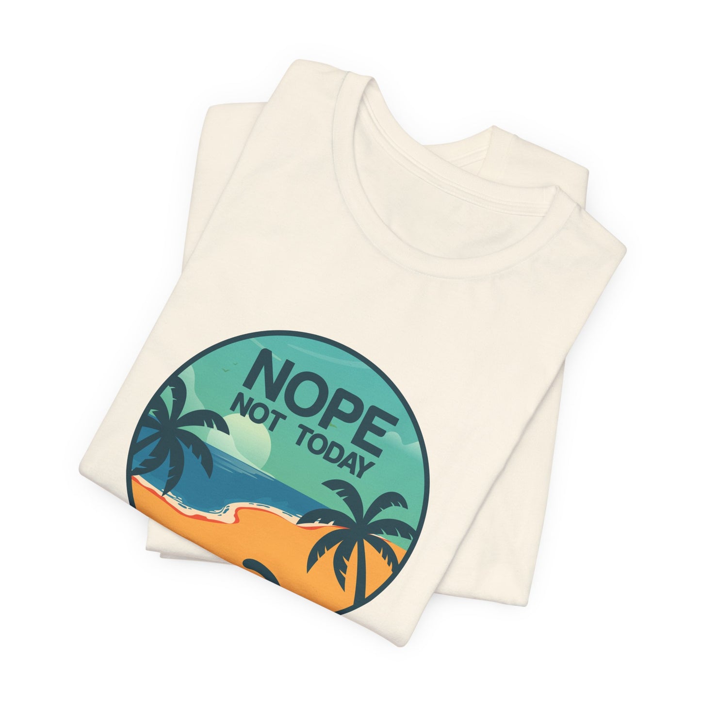 Cat: Nope Not Today - Unisex Jersey Short Sleeve Tee