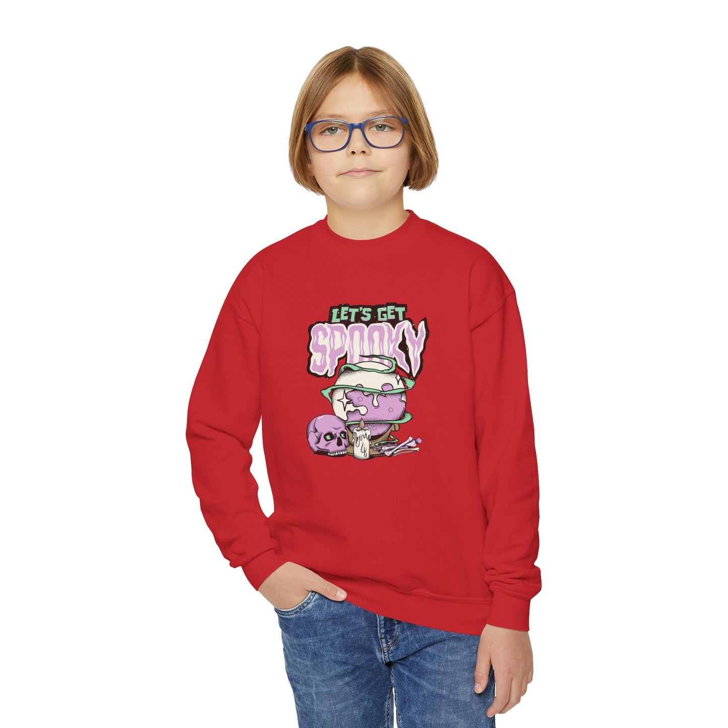 Let's Get Spooky - Youth Crewneck Sweatshirt