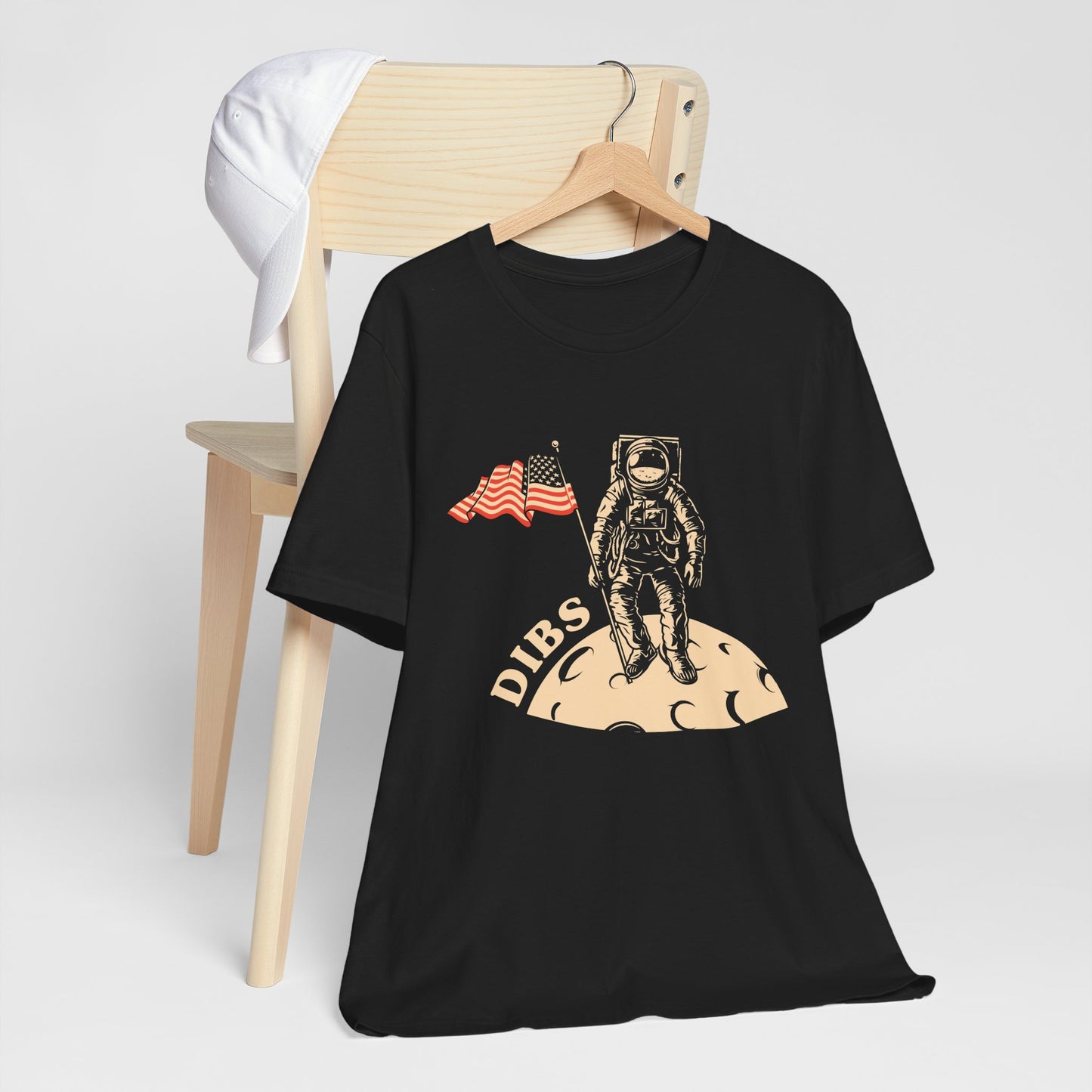 US, July 4th,  Astronaut Adventure Tee - DIBS on the Moon, Space Lover Shirt,  Unisex Astronaut Tee - 13737