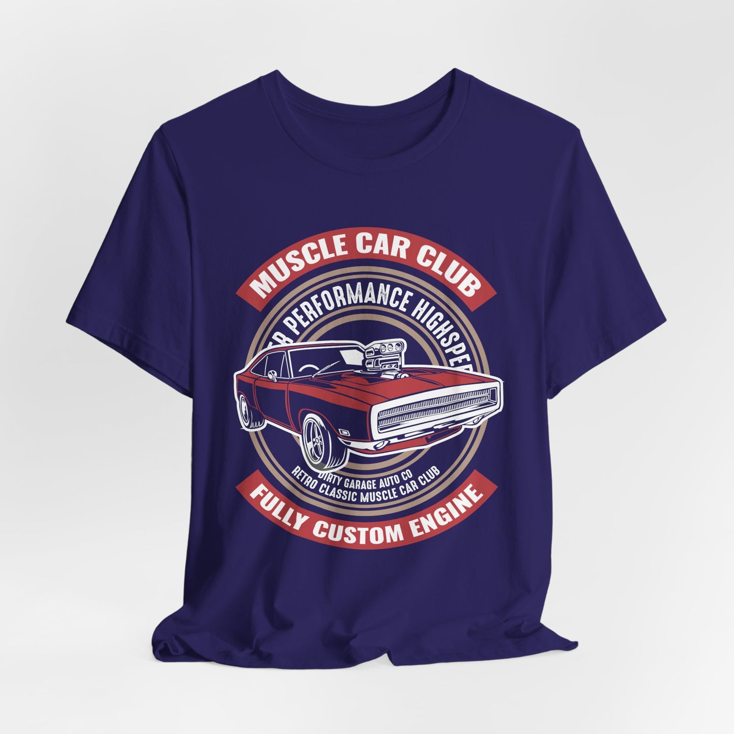Muscle Car Club, Fully Custom Engine - Unisex Jersey Short Sleeve Tee - 12956
