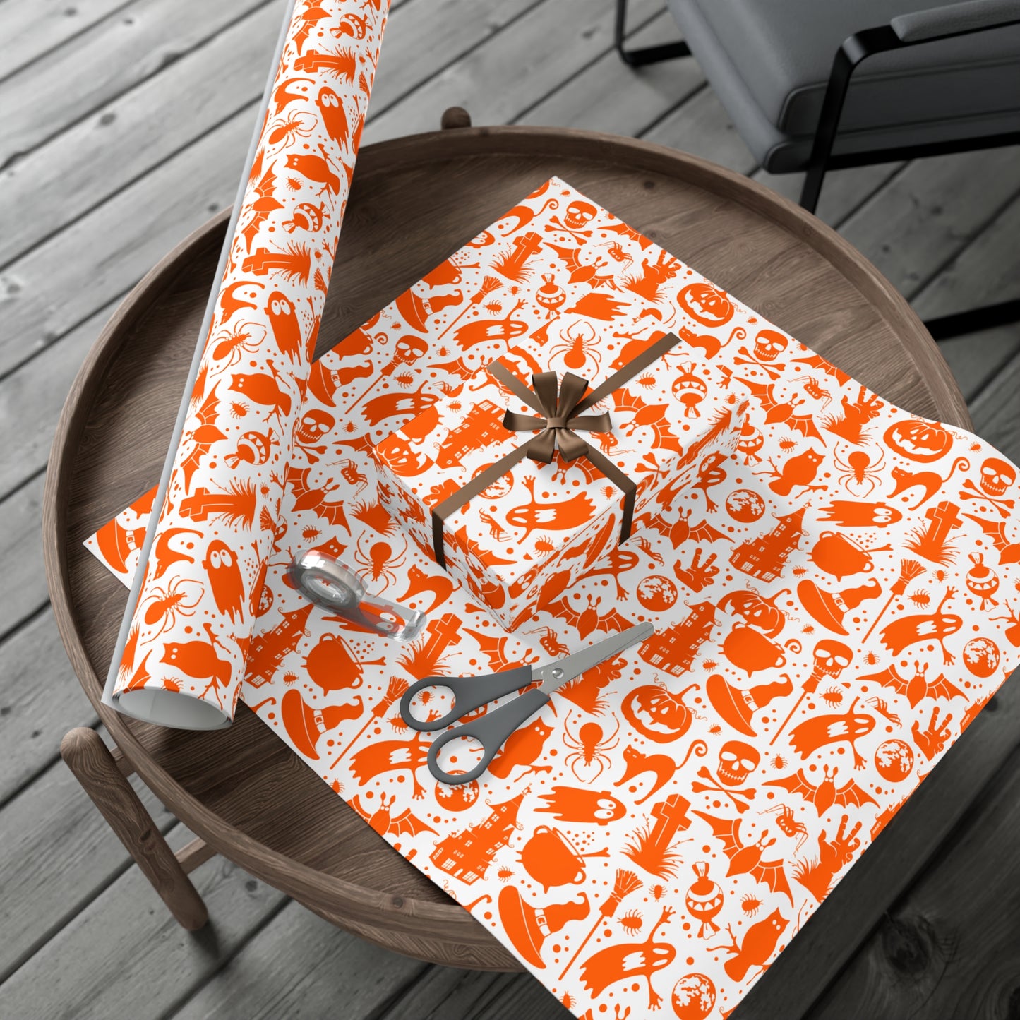 Orange Halloween - Gift Wrap Papers