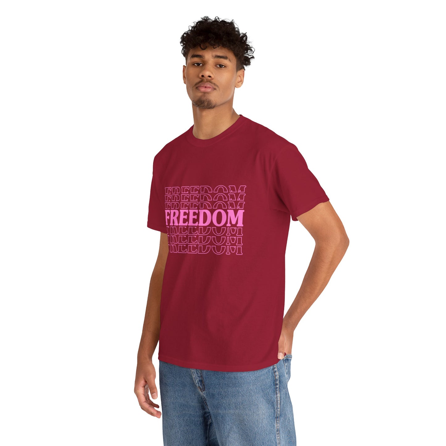 Bold Freedom Graphic Tee, Unisex Heavy Cotton Shirt, Casual Wear, Gift for Freedom Lovers, Statement T-Shirt, Everyday Essentials - 13518