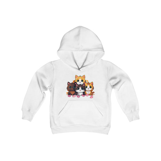 Kittens: Little Bundles of Joy - Youth Heavy Blend Hooded Sweatshirt