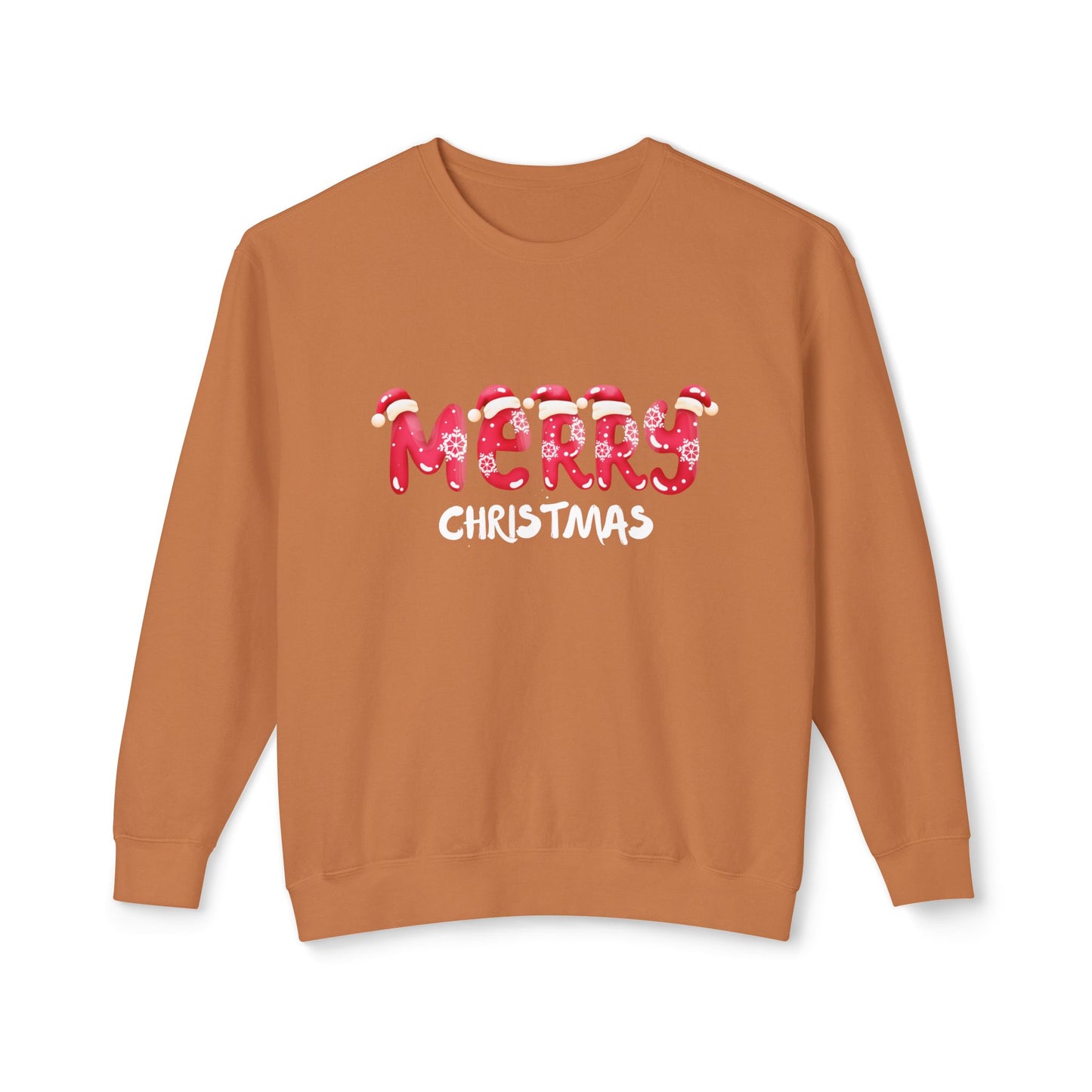 Merry Christmas - Unisex Lightweight Crewneck Sweatshirt