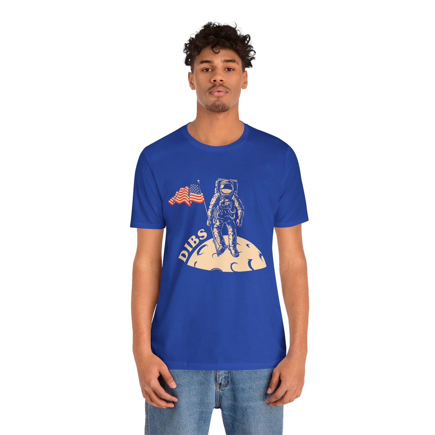 US, July 4th,  Astronaut Adventure Tee - DIBS on the Moon, Space Lover Shirt,  Unisex Astronaut Tee - 13737