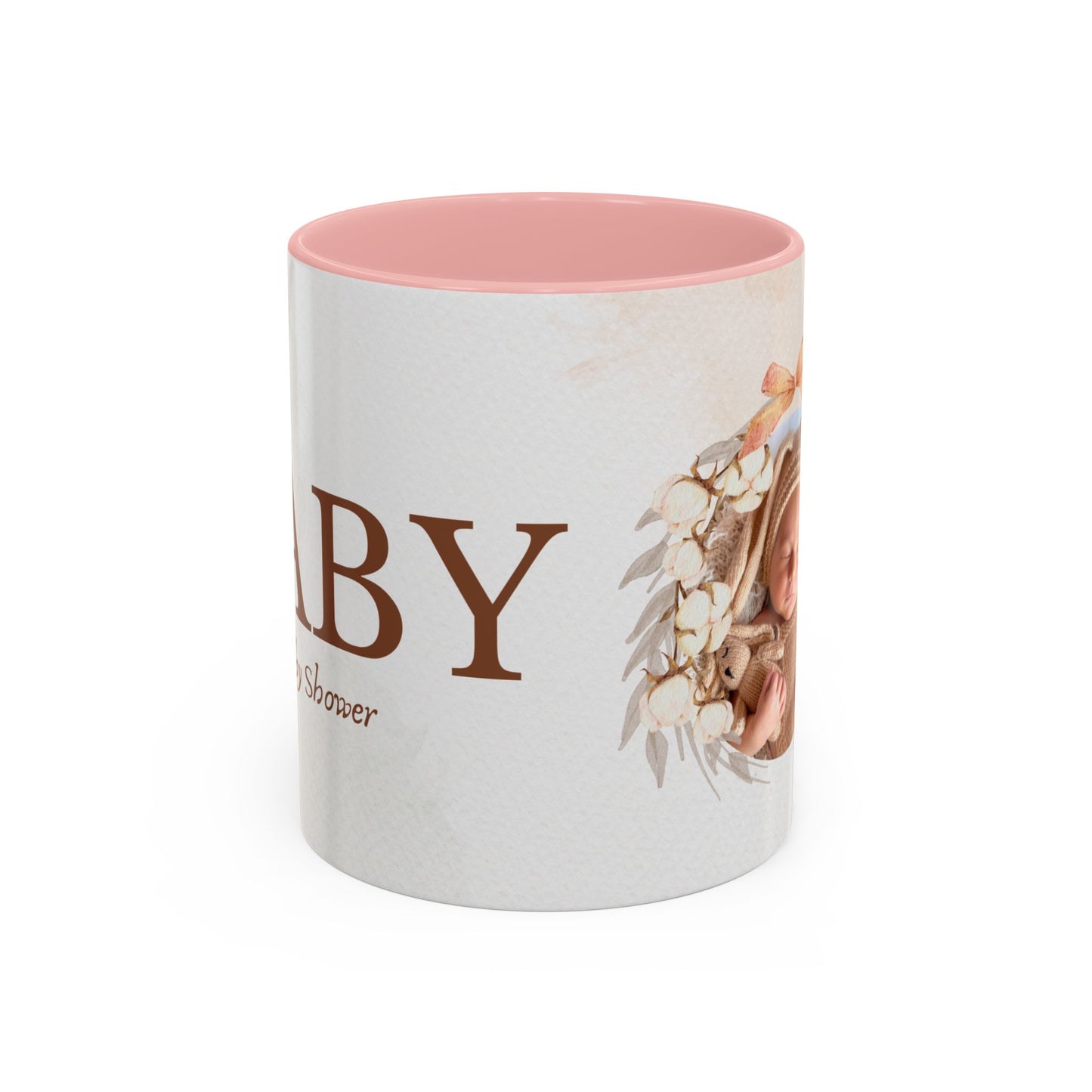 Oh Baby, Samira's Baby Shower, Customizable - Accent Coffee Mug (11, 15oz) - 10882