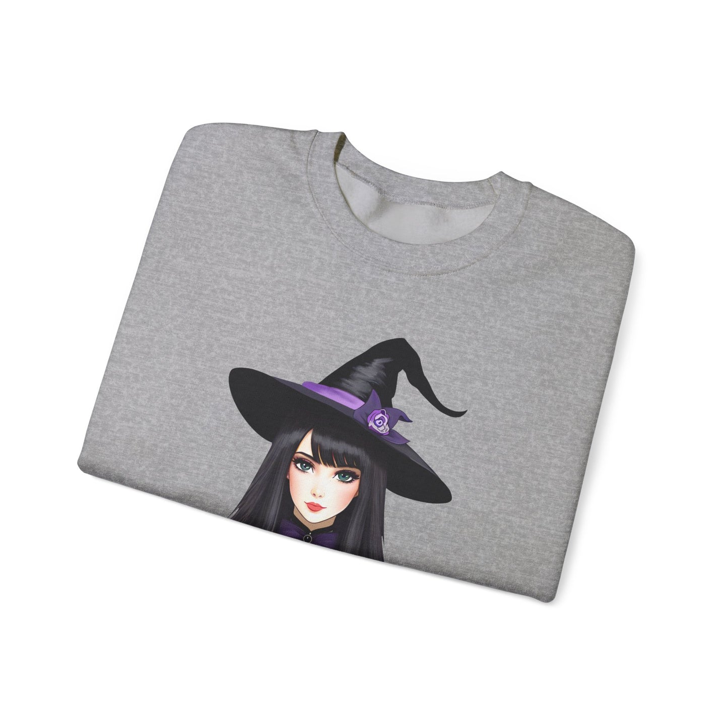 Happy Halloween, Witch - Unisex Heavy Blend™ Crewneck Sweatshirt