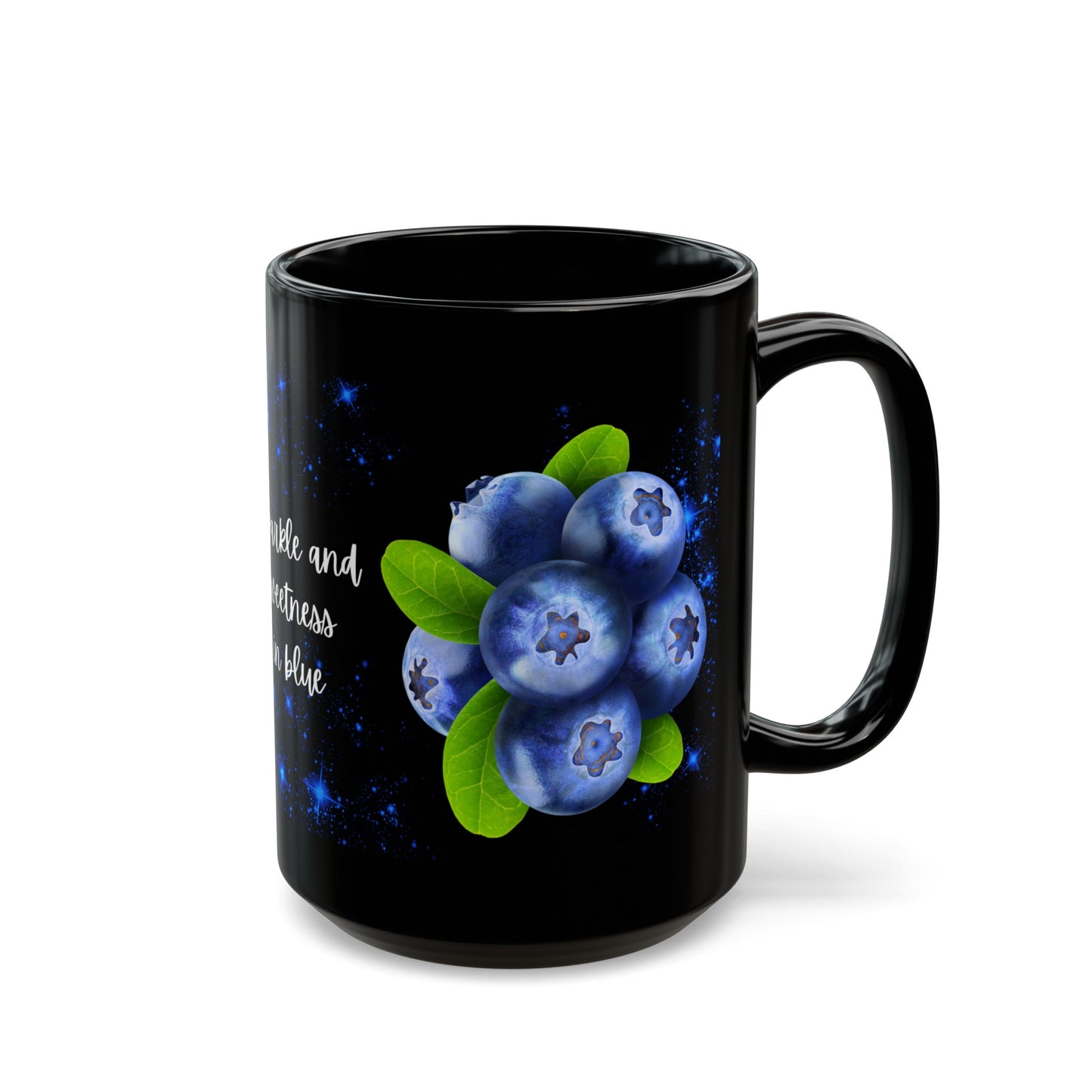 Sparkle & Sweetness in Blue - Black Mug (11oz, 15oz)