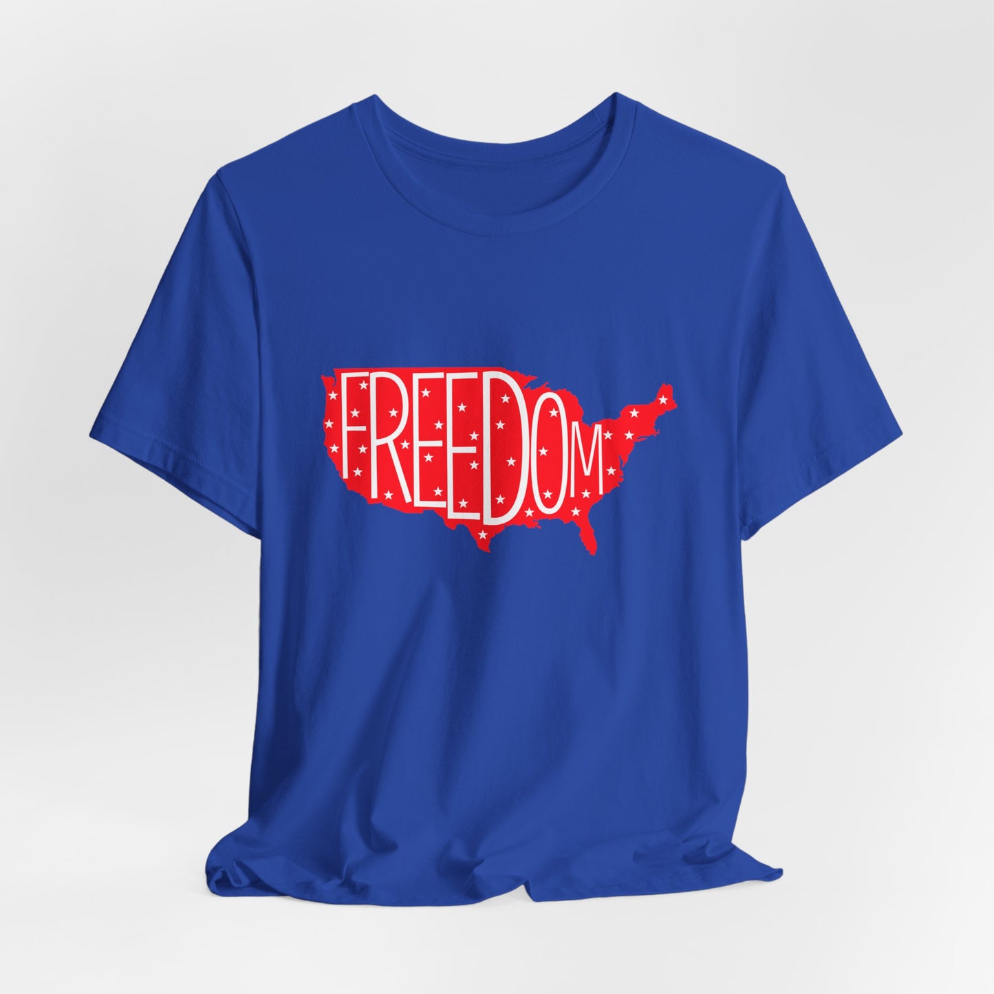 USA Freedom Tee - Comfortable Unisex Jersey Short Sleeve T-Shirt, Perfect for Independence Day, Casual Wear, Gifts, 4th of July - 13652