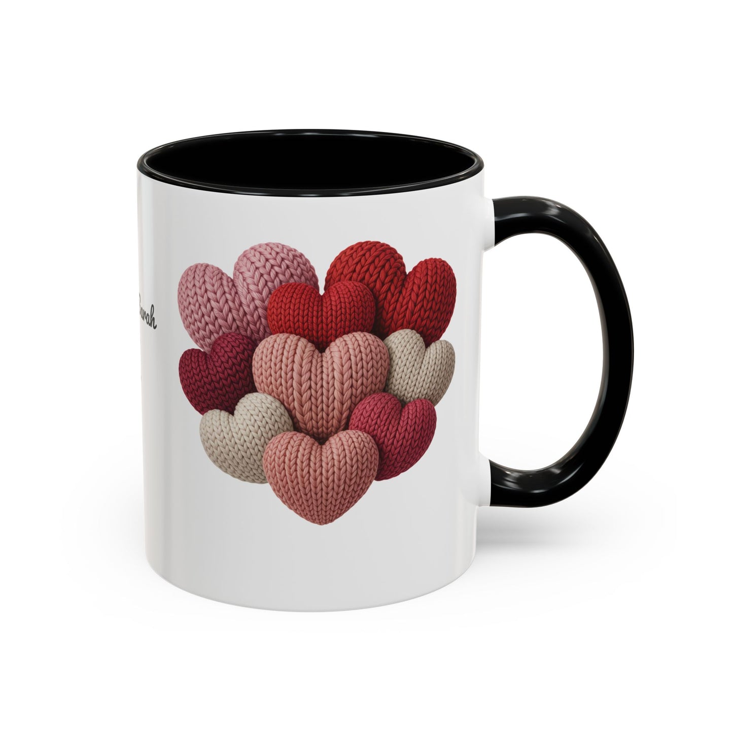 Valentine’s Hearts Personalized Mug — Custom Names & Established Date (11oz / 15oz) - 14745