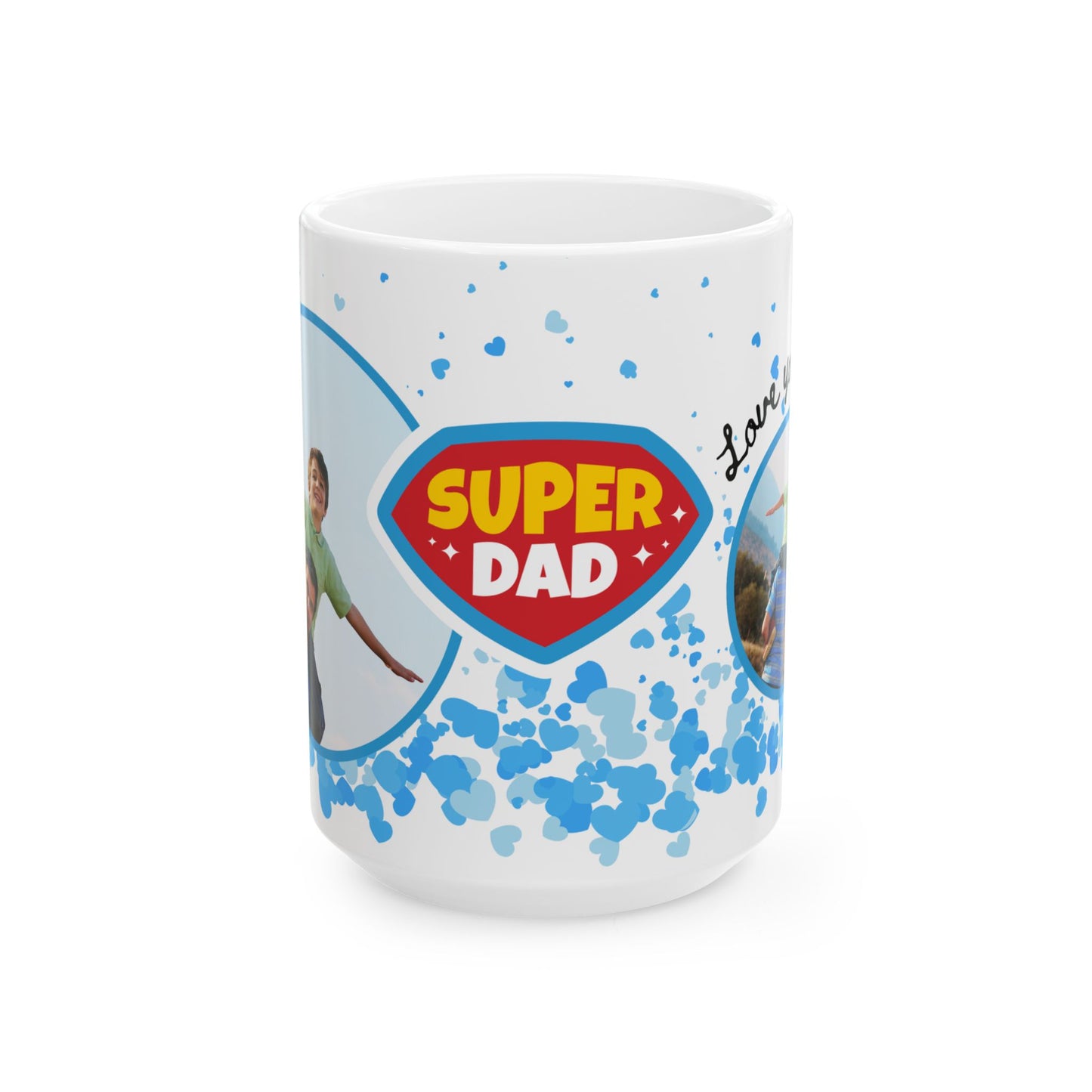 Super Dad Ceramic Mug - Perfect Gift for Father's Day, Birthdays, or Family Celebrations, Personalized Coffee Cup, Unique Dad Mug - 14001