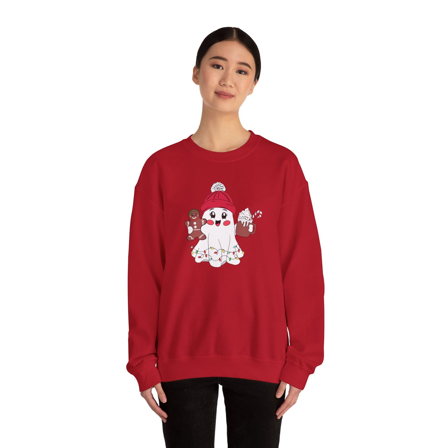 Christmas Ghost - Unisex Heavy Blend™ Crewneck Sweatshirt - 10394