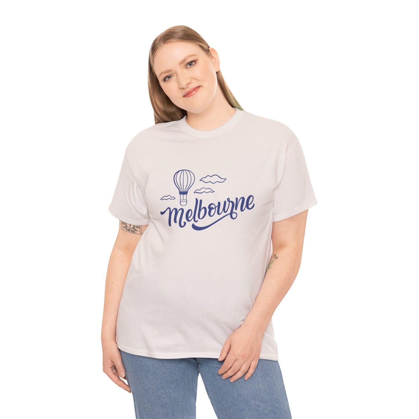 Melbourne Hot Air Balloon Unisex Heavy Cotton Tee - 12142