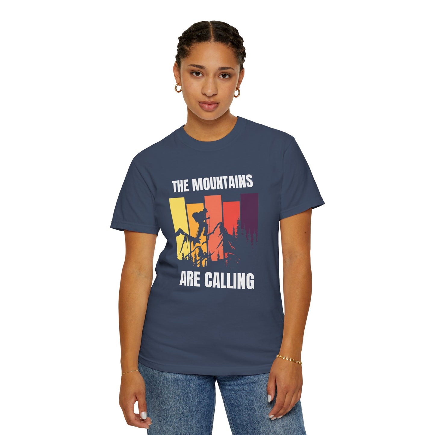 Mountains Are Calling - Unisex Garment-Dyed T-shirt - 10751