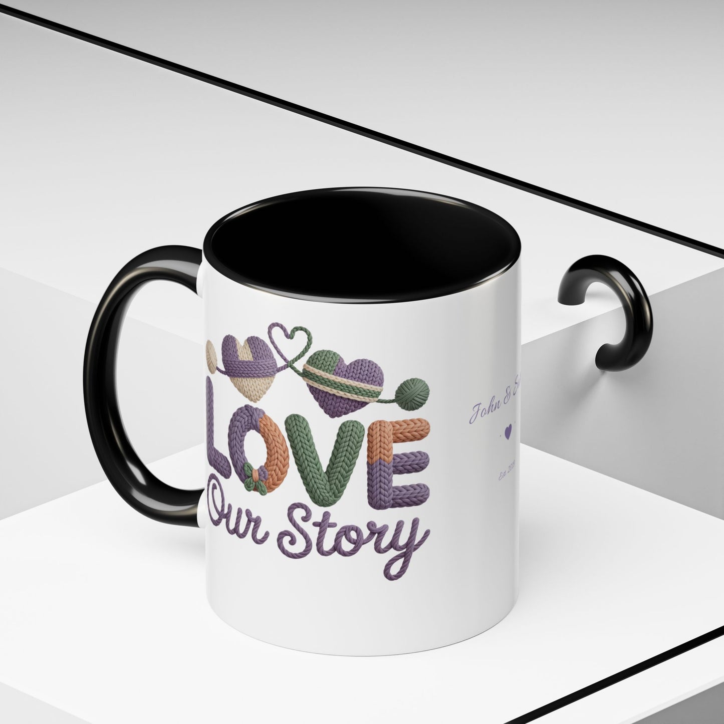 Our Story Personalized Mug — Custom Names & Established Date | Couple Gift (11oz / 15oz) - 14749