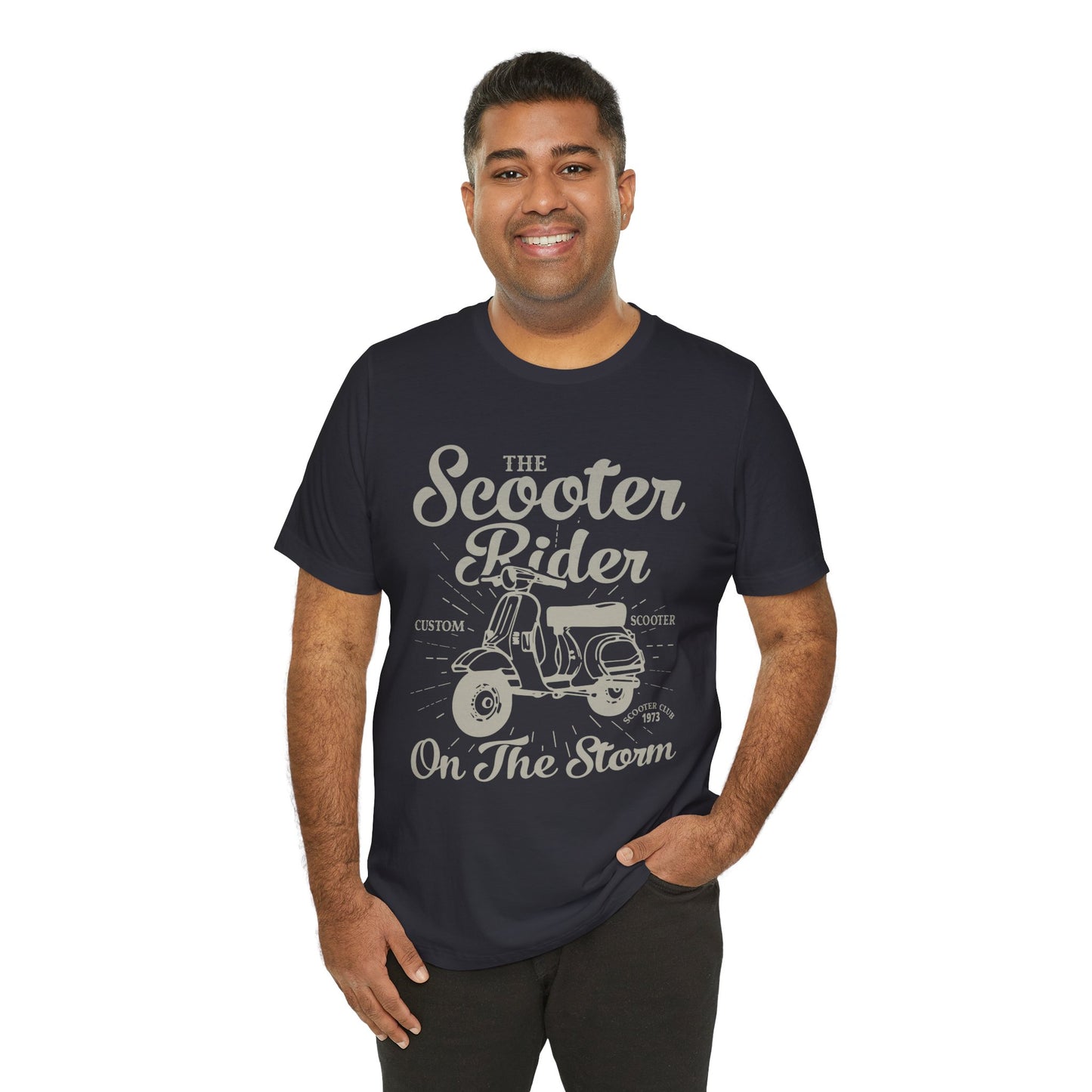 The Scooter Rider - Unisex Jersey Short Sleeve Tee - 13311