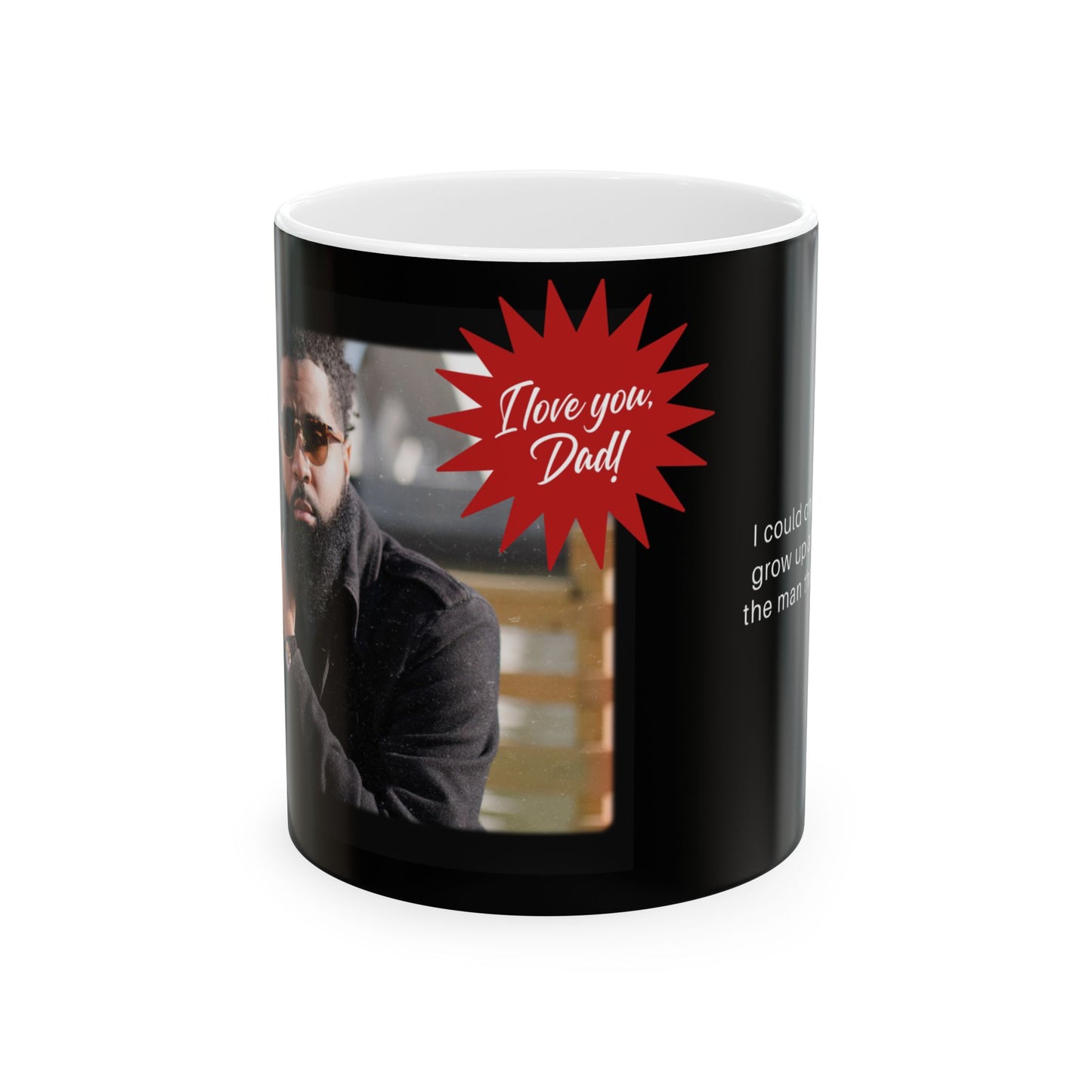 Personalized Dad Mug, Custom Coffee Cup, Gift for Father, I Love You Dad, Unique Father's Day Present - 14037