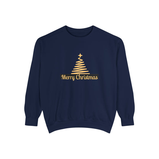 Merry Christmas - Unisex Garment-Dyed Sweatshirt - 10474