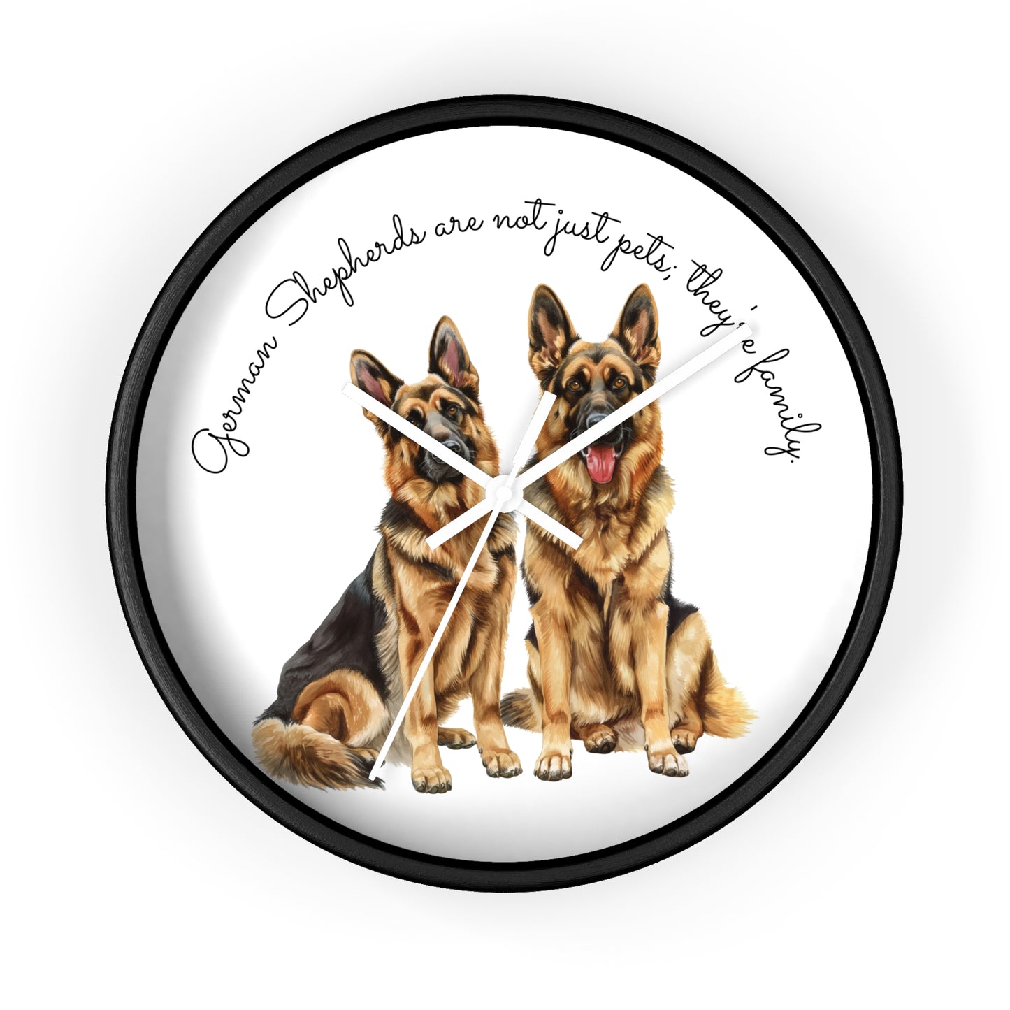 German Shepherds are Not Just Pets; They're Family - Wall Clock - 10498