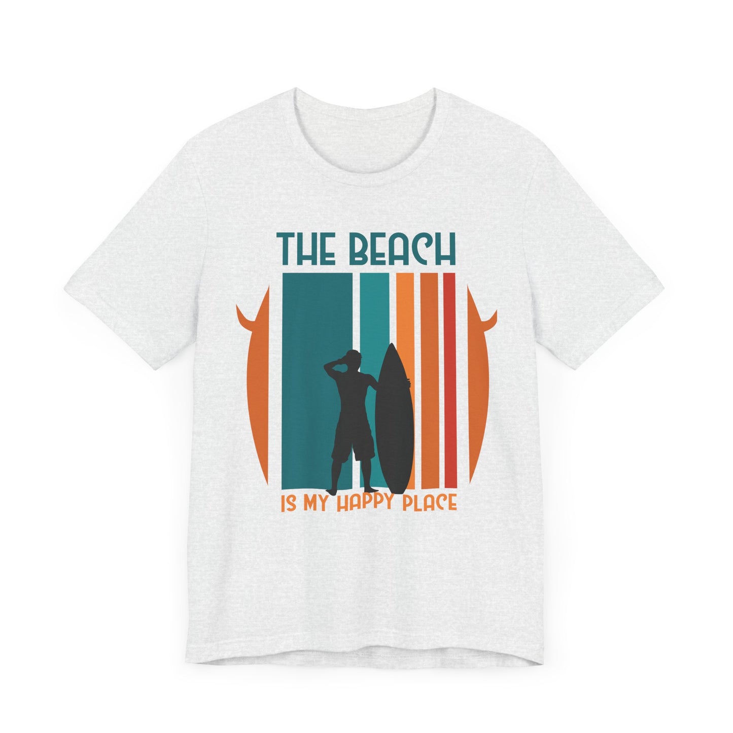 The Beach Is My Happy Place - Unisex Jersey Short Sleeve Tee - 13131