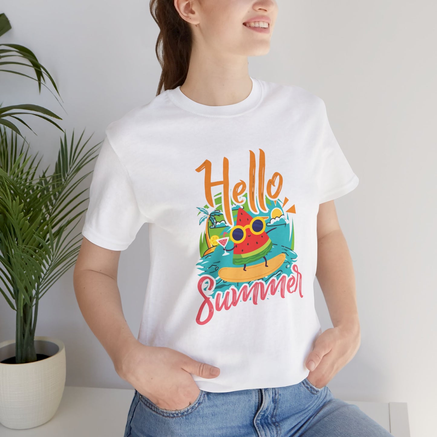 Hello Summer - Unisex Jersey Short Sleeve Tee